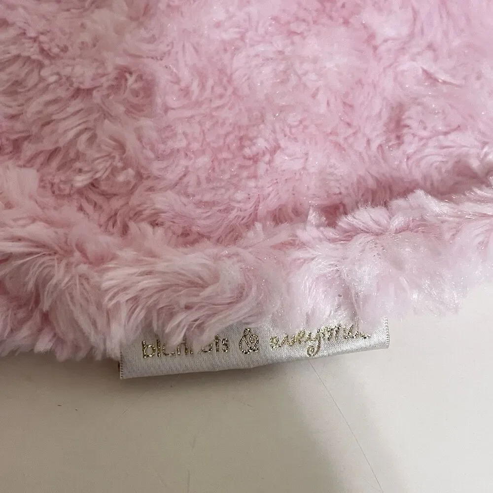 Blankets & Beyond Pink Puppy Dog Security Blanket Lovey Rosette Swirl Lovie